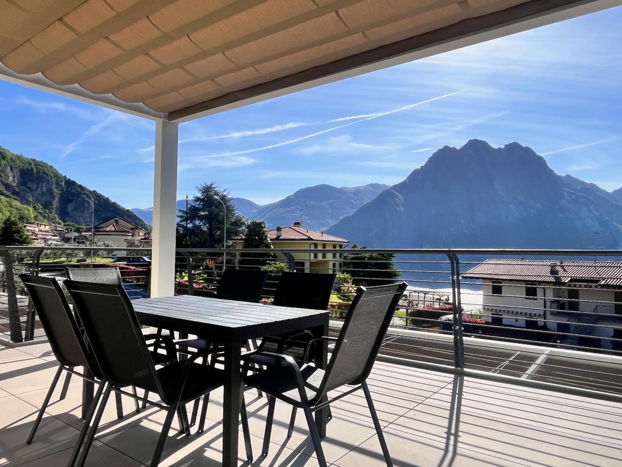 Costa Blu - Terrace Overlooking The Lake & Pool Riva di Solto Exterior foto